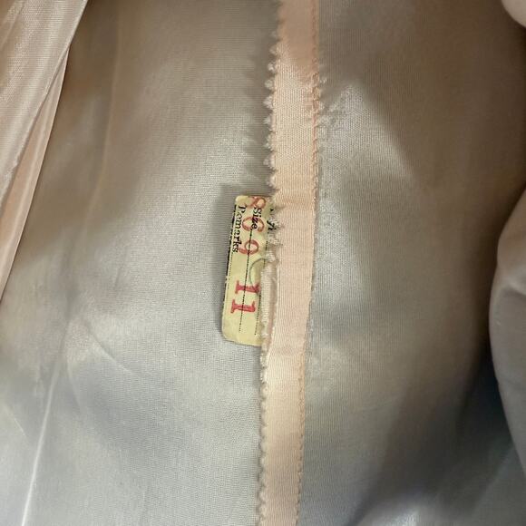 Vintage 50's 60s Nicholas Ungar Dress Acetate Floral Party Formal Evening YY25 - Picture 8 of 8